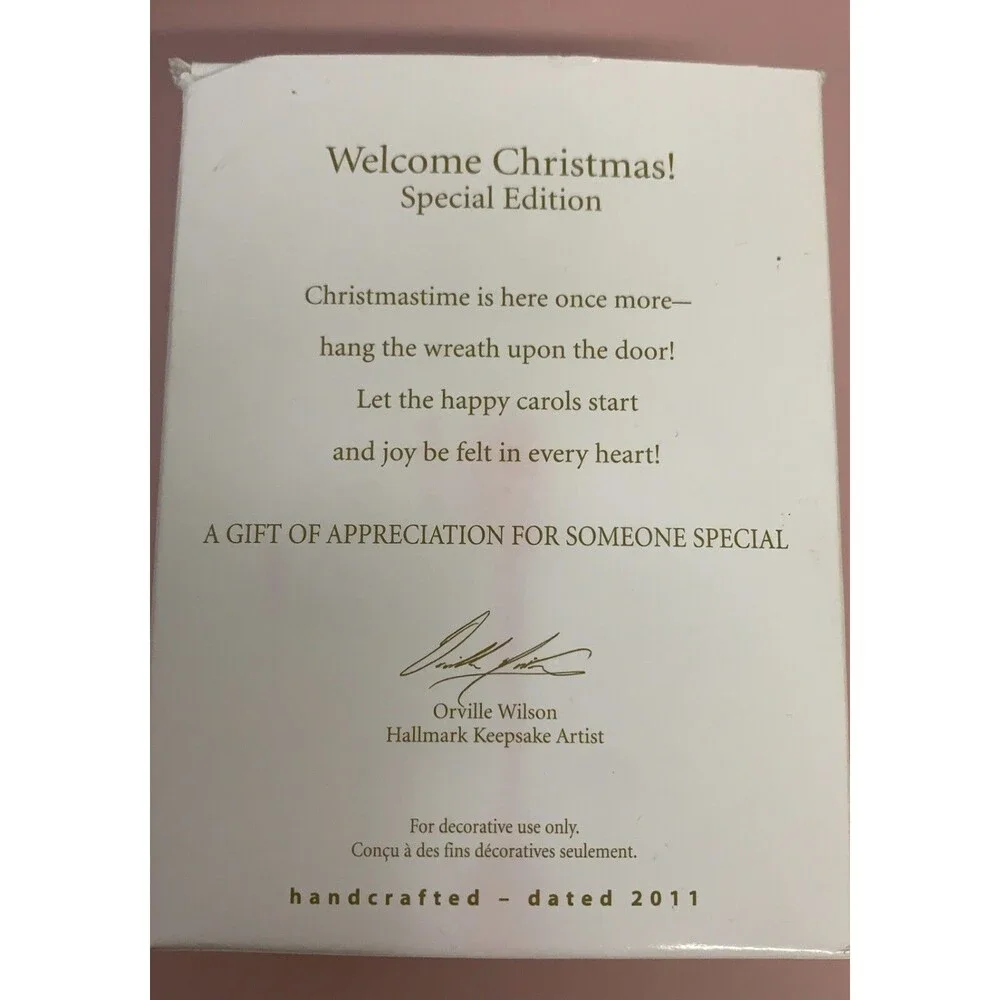 Hallmark 2011 Welcome Home House Christmas Special Edition Ornament